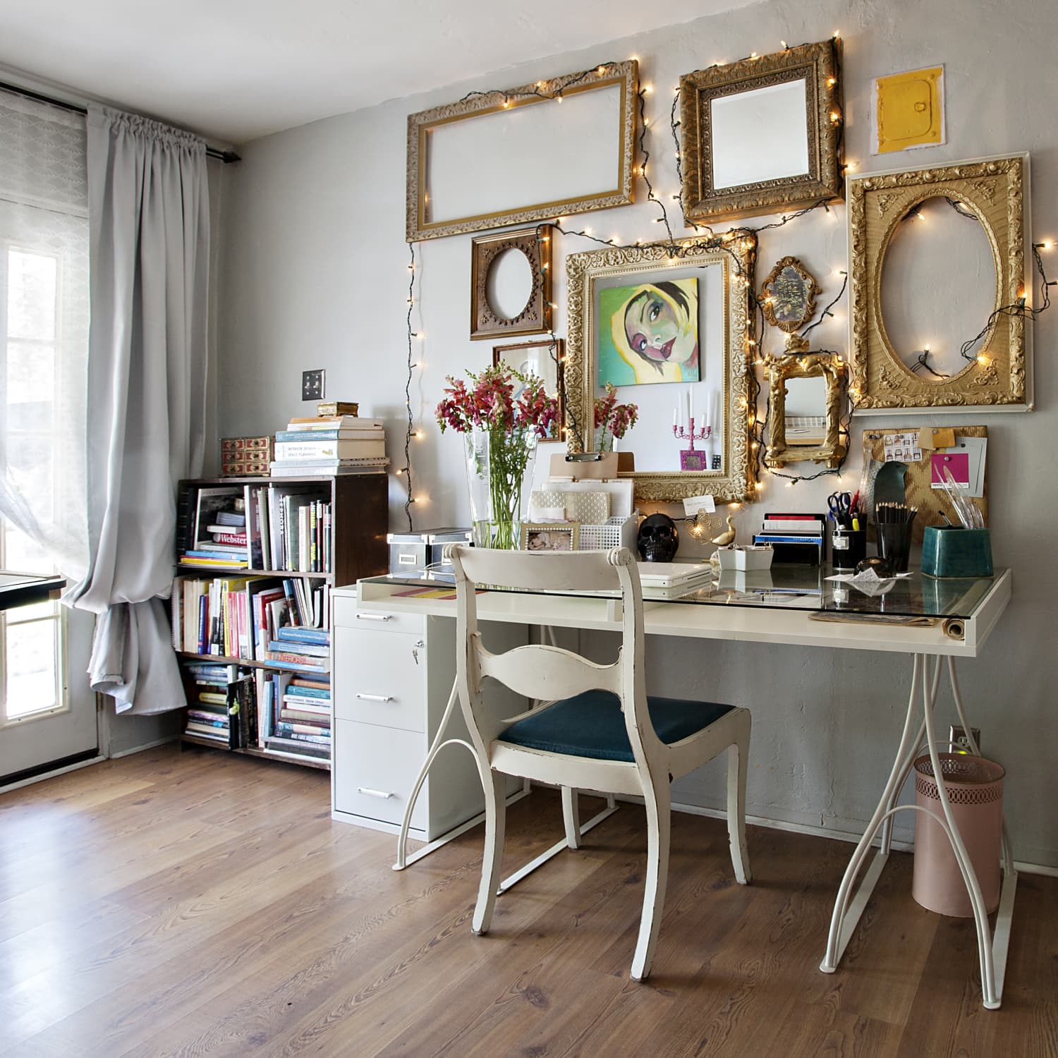 Accent store mirror wall